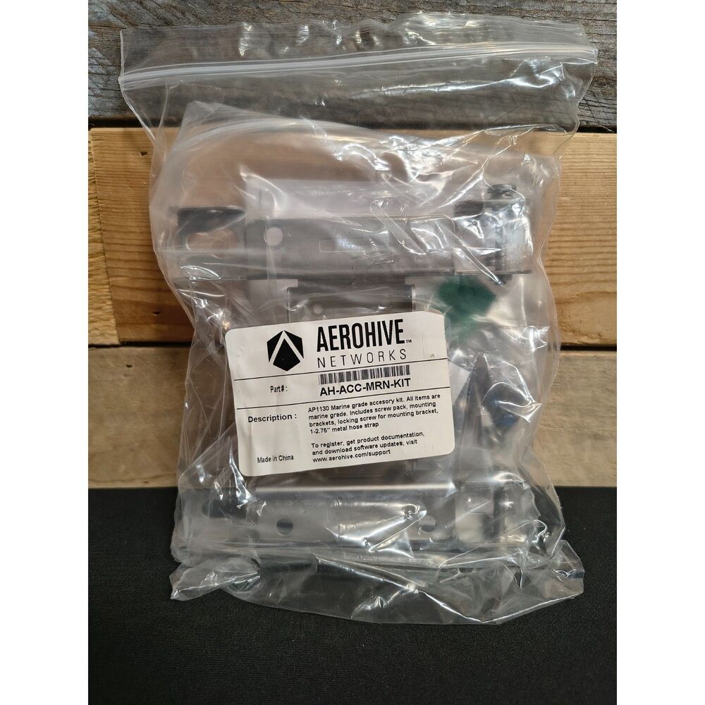 NEW Aerohive Networks (now Extreme Networks) AH-ACC-MRN-KIT Marine Grade Bracket